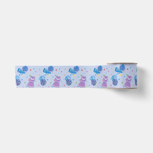Cheer Pompoms and Confetti Satin Ribbon