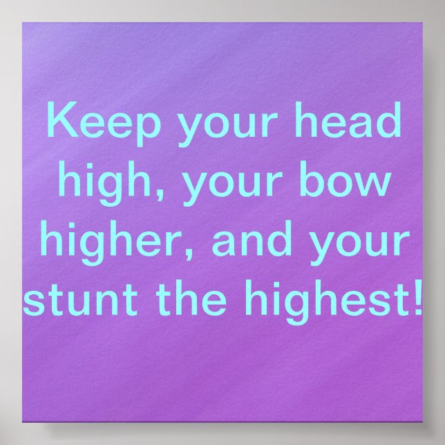 Cheer poster (Front)