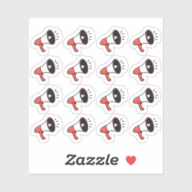 Cheer Practice Megaphone Announcement Planner (Sheet)