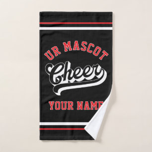 Cheer Script, Custom Name, Cheer Team Personalised Hand Towel