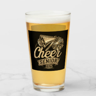 Cheer Senior 2025 Cheerleader Graduation Class Of Glass