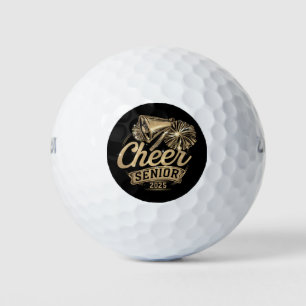 Cheer Senior 2025 Cheerleader Graduation Class Of Golf Balls