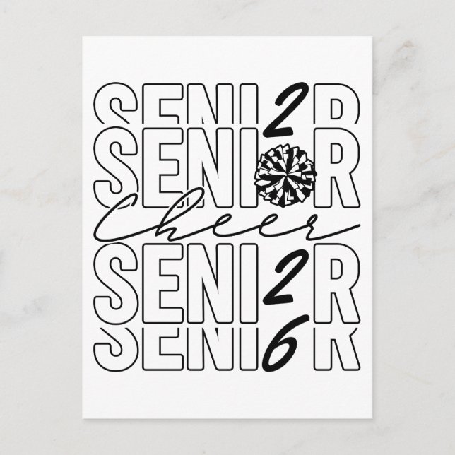 Cheer Senior 2026 Postcard (Front)