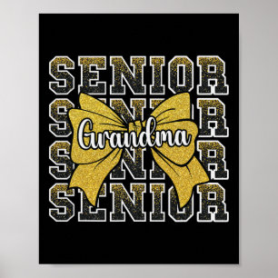 Cheer Senior Grandma 2025 Cl Graduation Day Cheerl Poster