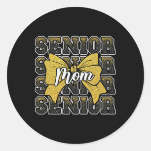 Cheer Senior Mum 2025 Cl Graduation Day Cheerleadi Classic Round Sticker