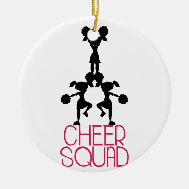 Cheer Squad Ceramic Ornament (Front)