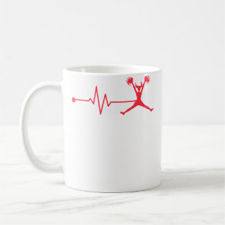 Cheer Squad Cheerleader Heartbeat Cheering Cheerle Coffee Mug
