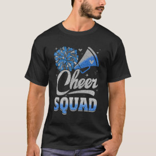 Cheer Squad Funny Cheerleader Cheerleading Blue Wo T-Shirt