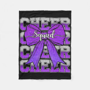 Cheer Squad Funny Cheerleader Cheerleading Coquett Fleece Blanket