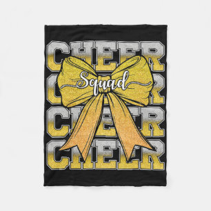 Cheer Squad Funny Cheerleader Cheerleading Coquett Fleece Blanket