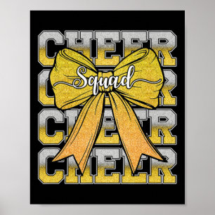 Cheer Squad Funny Cheerleader Cheerleading Coquett Poster