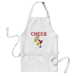 CHEER Stick Figure Cheerleader T-shirts and Gifts Standard Apron