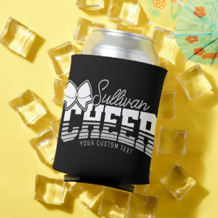 Cheer Team ADD NAME School Athlete Cheerleader Can Cooler