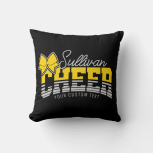 Cheer Team ADD NAME School Athlete Cheerleader Cushion