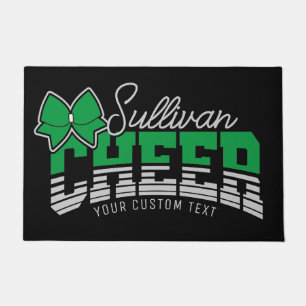Cheer Team ADD NAME School Athlete Cheerleader Doormat