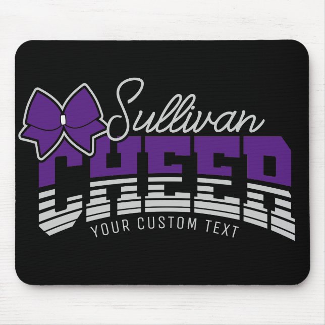Cheer Team ADD NAME School Athlete Cheerleader  Mouse Pad (Front)