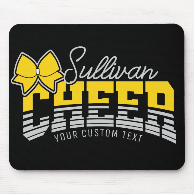 Cheer Team ADD NAME School Athlete Cheerleader  Mouse Pad (Front)