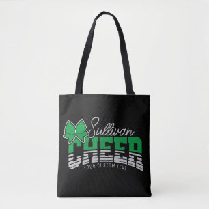Cheer Team ADD NAME School Athlete Cheerleader  Tote Bag