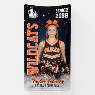 Cheer Team Custom Sports Photo Senior Cheerleading Banner