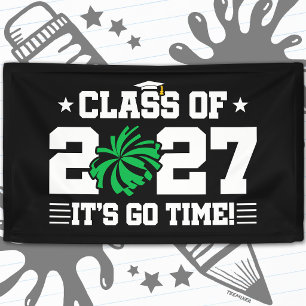 Cheer Team Graduation Go Time Senior Class of 2027 Banner