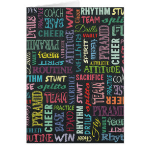 Cheer Terms On The Chalkboard
