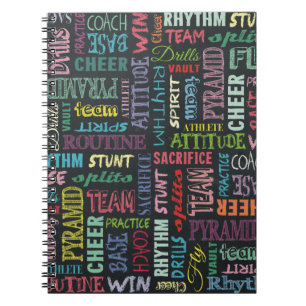 Cheer Terms On The Chalkboard Notebook