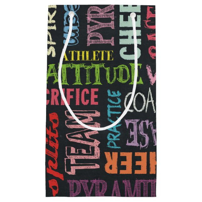 Cheer Terms On The Chalkboard Small Gift Bag (Front)