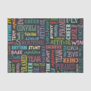Cheer Terms On The Chalkboard Tissue Paper