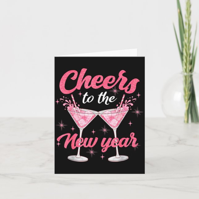 Cheer To The New Year Happy New Year 2026 Countdow Card (Front)