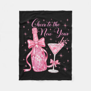 Cheer To The New Year Happy New Year 2026 Countdow Fleece Blanket