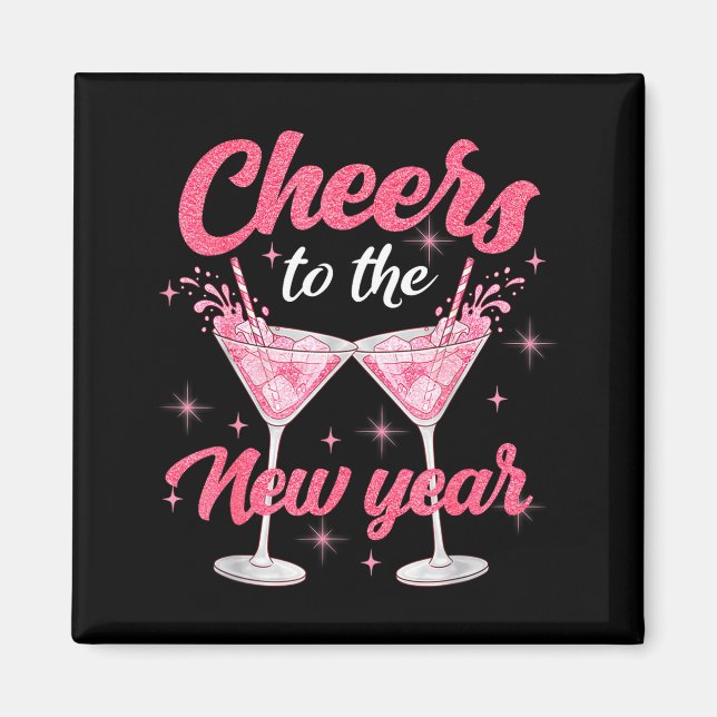 Cheer To The New Year Happy New Year 2026 Countdow Magnet (Front)