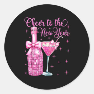 Cheer To The New Year Happy New Year 2026 Party  Classic Round Sticker