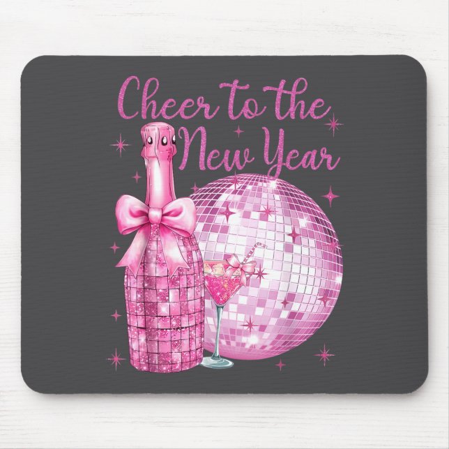 Cheer To The New Year Happy New Year 2026 Party Di Mouse Pad (Front)