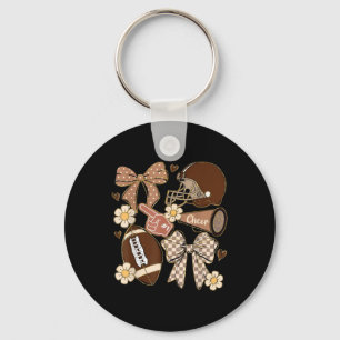 Cheer Touchdown American Football Game Day Coquett Key Ring
