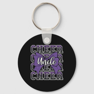 Cheer Uncle Aunt Bow Sport Cheerleader Cheerleadin Key Ring
