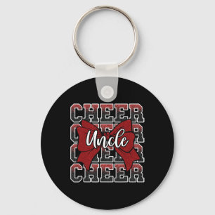 Cheer Uncle Aunt Bow Sport Cheerleader Cheerleadin Key Ring