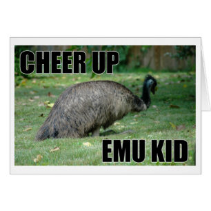 Cheer Up Emu Kid Card