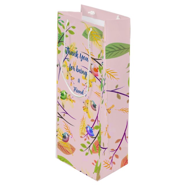 Cheer Up -  Wine Gift Bag (Front Angled)