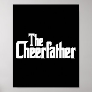 Cheerfather Fathers Day Cheerleader Poster