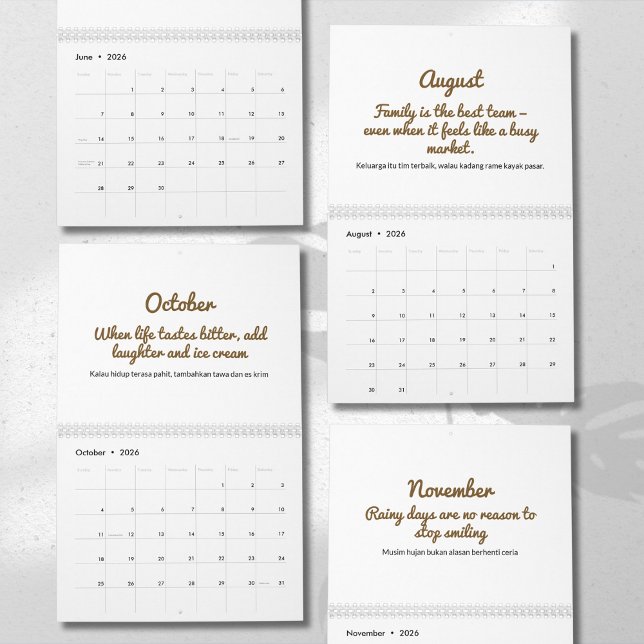Cheerful 2026 Quote Calendar (Creator Uploaded)