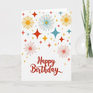 Cheerful Abstract Birthday Card