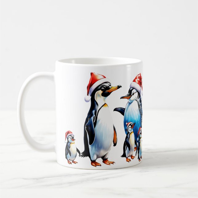 Cheerful and inviting Christmas illustration  Coffee Mug (Left)