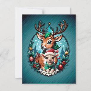 Cheerful and inviting Christmas illustration Holiday Card