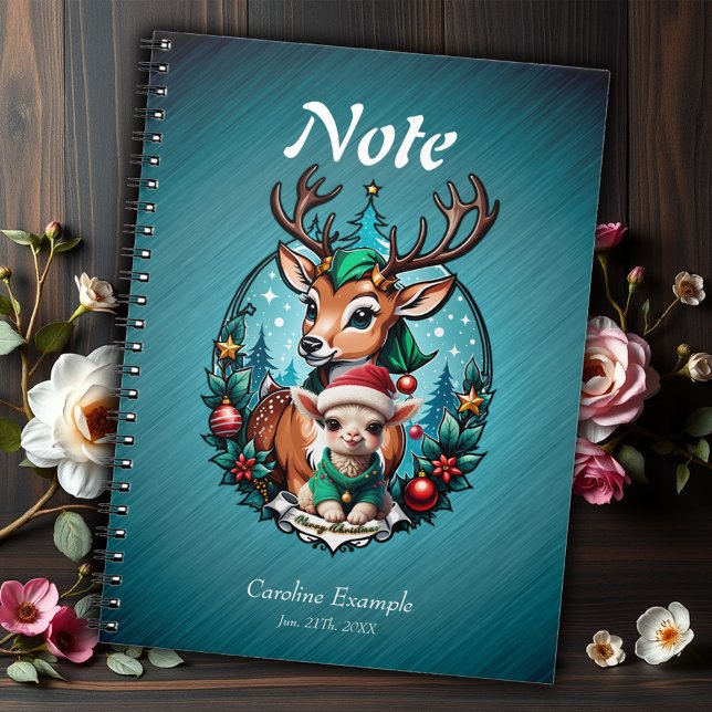 Cheerful and inviting Christmas illustration  Notebook (Creator Uploaded)