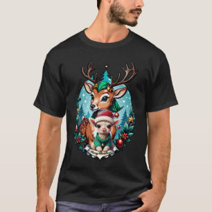 Cheerful and inviting Christmas illustration T-Shirt