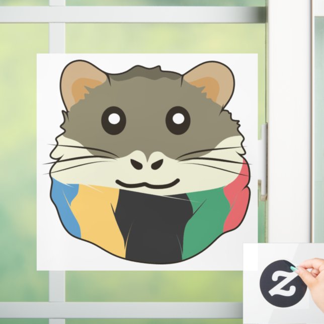 Cheerful and lighthearted hamster (Home)