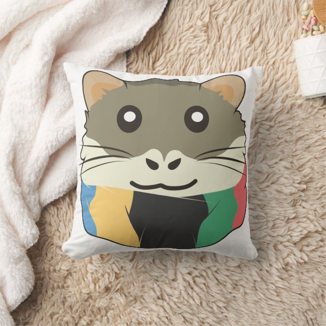 Cheerful and lighthearted hamster cushion (Blanket)