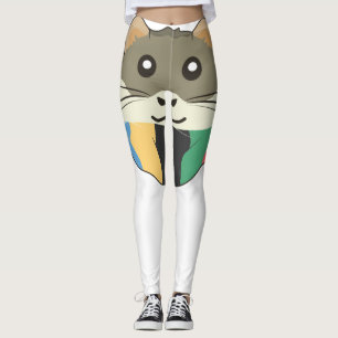 Cheerful and lighthearted hamster leggings