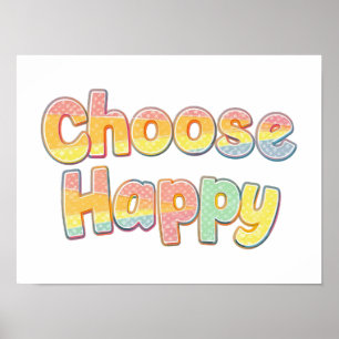 Cheerful and Positive Kids Typography Poster