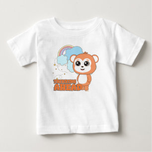 Cheerful Animal Frienz Thinking Ahead Baby T-Shirt